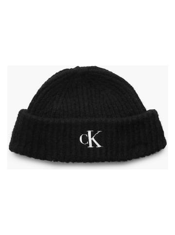 CALVIN KLEIN UNDERWEAR Mütze und Schal in Schwarz