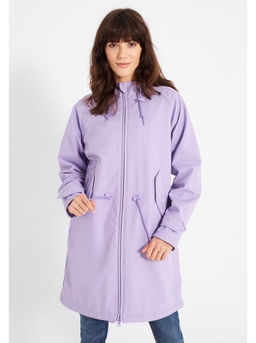 Derbe Regenmantel lila
