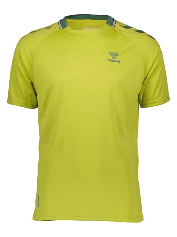 Hummel Koszulka sportowa "Ongrid" w kolorze jaskrawozielonym
