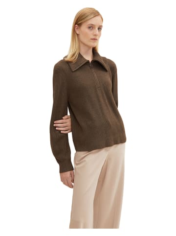 Tom Tailor Pullover in Braun