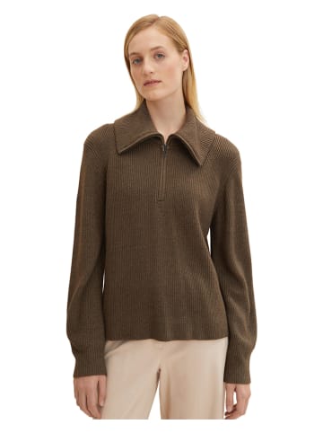 Tom Tailor Pullover in Braun