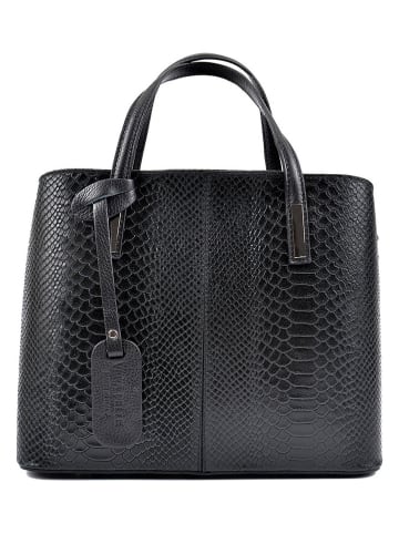 Roberta M. Black leather handbag - 31 x 25.5 x 14 cm