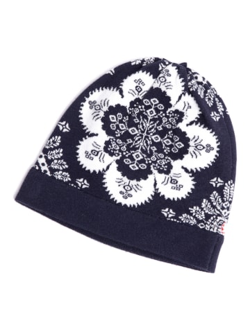Blutsgeschwister Muts "Bohemian carpet maritieme" donkerblauw/wit