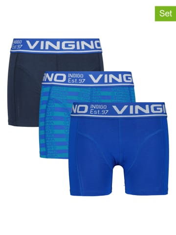Vingino 3-delige set: boxershorts blauw