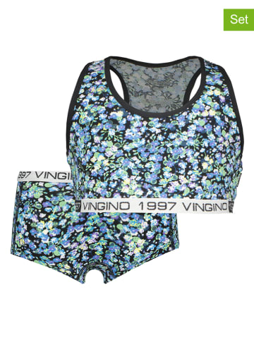 Vingino 2-delige ondergoedset "Fall Flower Racer" blauw