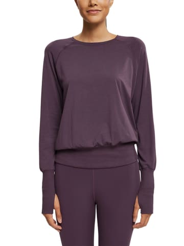 ESPRIT Trainingslongsleeve auberginekleurig