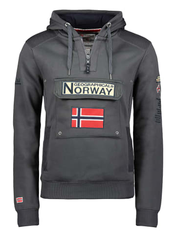 Geographical Norway Hoodie "Gymclass" antraciet
