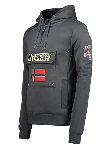 Geographical Norway Hoodie "Gymclass" antraciet