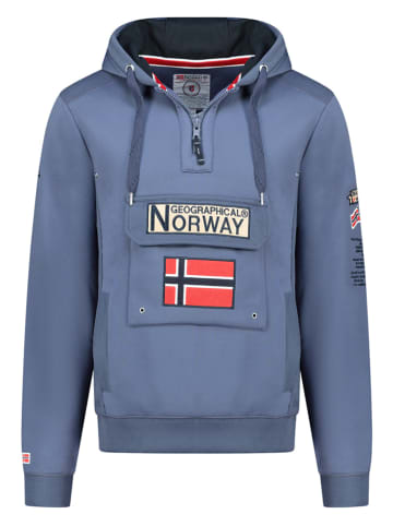 Geographical Norway Hoodie "Gymclass" in Blau