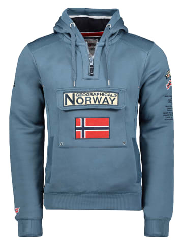 Geographical Norway Hoodie "Gymclass" in Blau