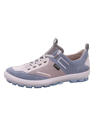 Legero Skórzane buty trekkingowe "Tanaro" w kolorze niebiesko-beżowym