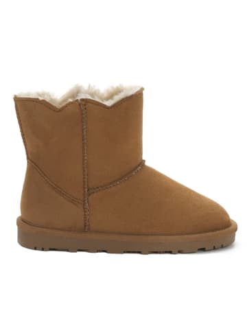 ISLAND BOOT Botki zimowe "Kiana" w kolorze jasnobrązowym