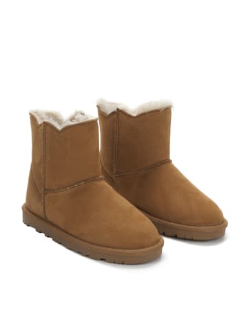 ISLAND BOOT Botki zimowe "Kiana" w kolorze jasnobrązowym