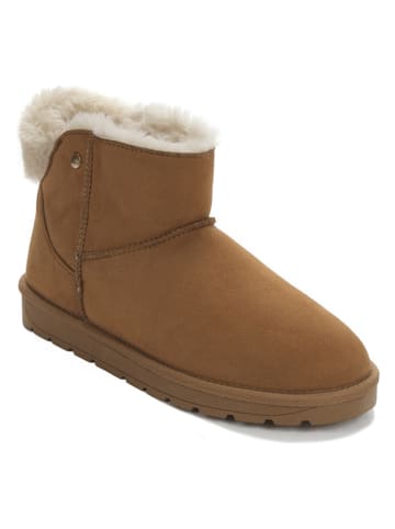ISLAND BOOT Botki zimowe "Ilissa" w kolorze jasnobrązowym