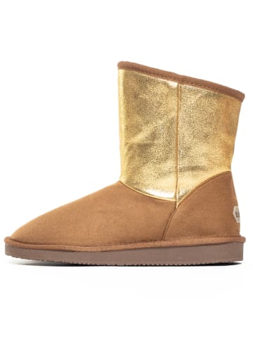 Blackfield Winterboots "Clane" lichtbruin/goudkleurig