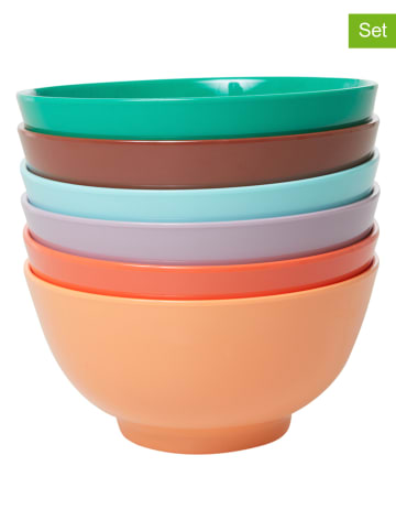Rice 6-delige set: kommen meerkleurig - Ø 11 cm