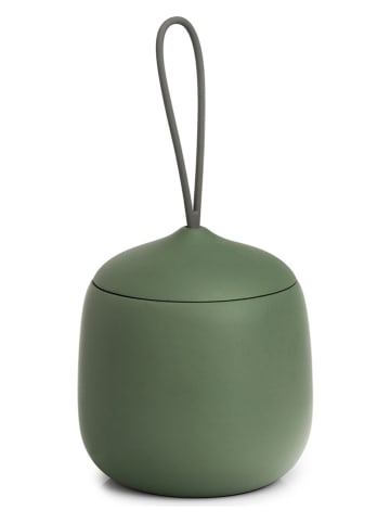 Zeller Opbergdoos "Modern" groen - (H)12 x Ø 10,5 cm