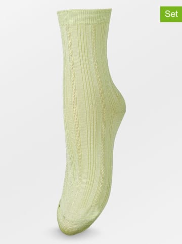Becksöndergaard 2er-Set: Socken "Drake" in Hellgrün