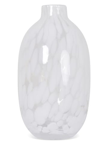 Deco Lorrie Vase "Alan" in Weiß - (H)20 x Ø 11 cm