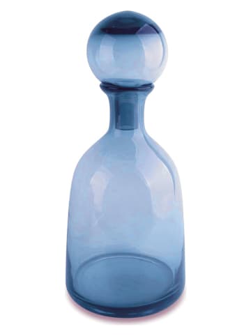 Deco Lorrie Wazon "Bouteille" w kolorze niebieskim - wys. 28,5 x Ø 18 cm