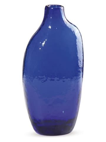 Deco Lorrie Vase "Marcel" in Blau - (B)10 x (H)20 cm