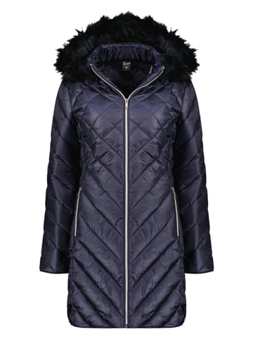 Geographical Norway Doorgestikte mantel "Bondine" donkerblauw
