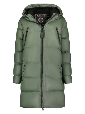 Geographical Norway Parka "Adrianna" w kolorze zielonym