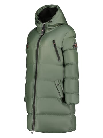 Geographical Norway Parka "Adrianna" w kolorze zielonym