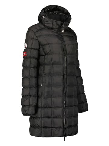 Geographical Norway Doorgestikte mantel "Babette" zwart