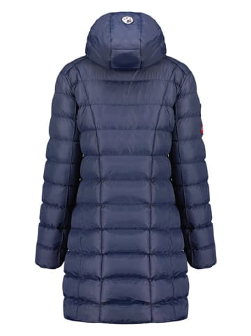 Geographical Norway Doorgestikte mantel "Babette" donkerblauw