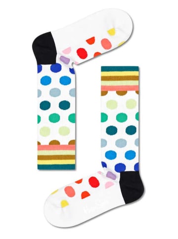 Happy Socks Socken in Weiß/ Bunt