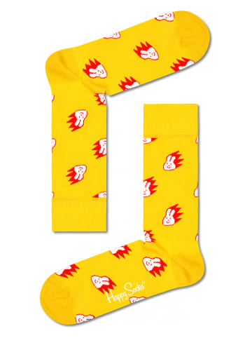 Happy Socks Sokken geel