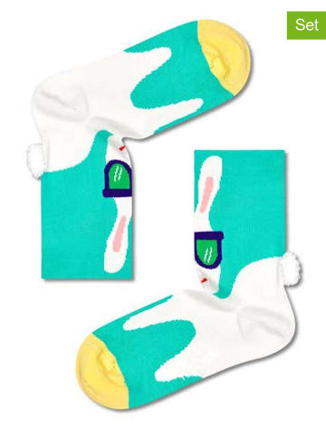 Happy Socks Skarpety (2 pary) w kolorze turkusowym