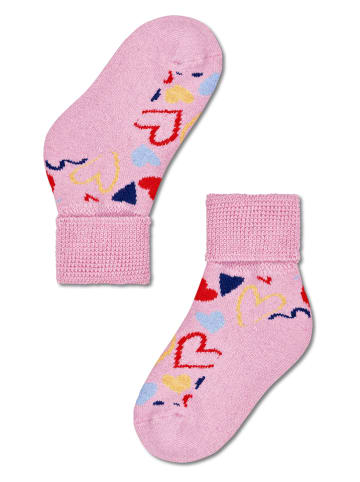 Happy Socks Sokken "Hearts" lichtroze