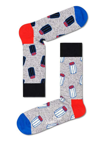 Happy Socks Sokken grijs/rood/blauw
