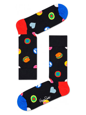 Happy Socks Sokken zwart/meerkleurig