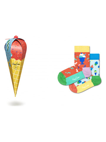 Happy Socks 3-częściowy zestaw prezentowy "Icecream" ze wzorem
