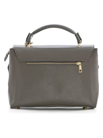 Anna Morellini Leder-Henkeltasche in Dunkelgrau - (B)25 x (H)20 x (T)5 cm