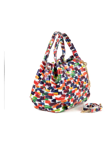 Mia Tomazzi Leder-Henkeltasche "Fezzan" in Bunt - (B)28 x (H)20 x (T)12 cm