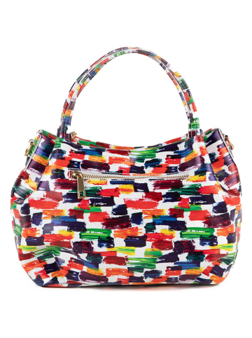 Mia Tomazzi Leder-Henkeltasche "Fezzan" in Bunt - (B)28 x (H)20 x (T)12 cm
