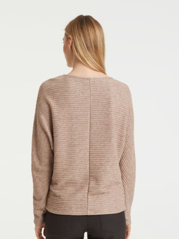 OPUS Sweter "Gelai" w kolorze jasnobrązowym