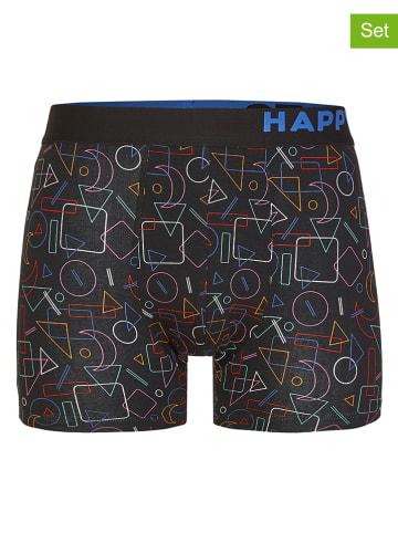 Happy Shorts 2-delige set: boxershorts blauw/antraciet