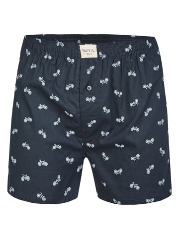 Phil & Co. Berlin 6er-Set: Boxershorts in Dunkelblau/ Blau/ Grau