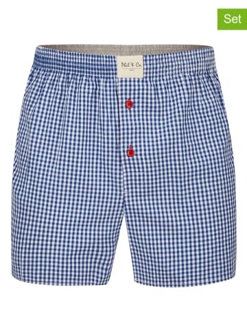 Phil & Co. Berlin 6er-Set: Boxershorts in Dunkelblau/ Blau