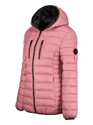 Canadian Peak Doorgestikte jas "Alareak" lichtroze