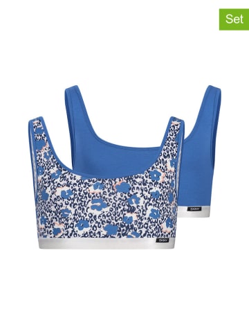 Skiny 2-delige set: bustiers blauw