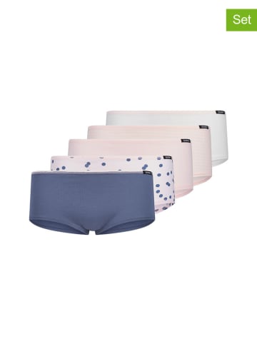Skiny 5-delige set: slips lichtroze/blauw