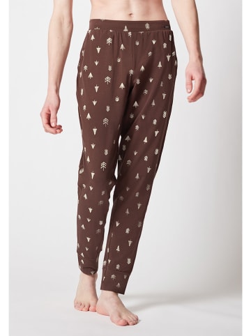 Skiny Pyjama-Hose in Braun
