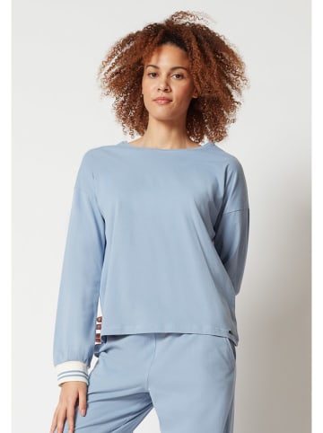 Skiny Pyjama-Longsleeve in Blau
