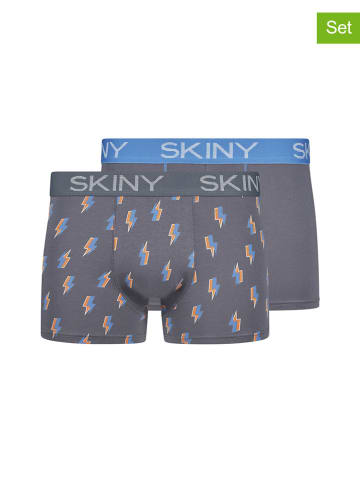 Skiny 2-delige set: boxershorts grijs